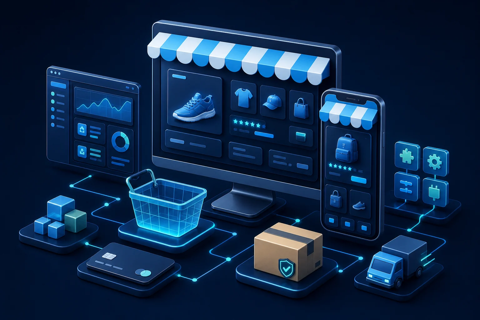Illustration du forfait Boutique WooCommerce